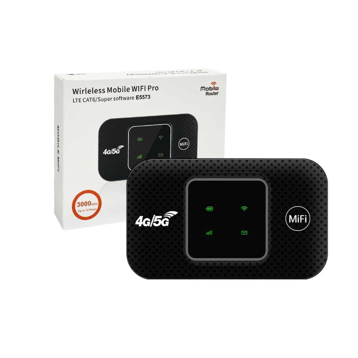 مودم همراه E5573-5 سیم کارتی 4G LTE با باتری 3000 میلی‌آمپر و اتصال Wi-Fi قابل حمل